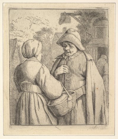 Conversación en la calle, 1610-85 de Unbekannt