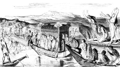 Convoy regresando con una necrópolis, Egipto, 1881 de Unbekannt
