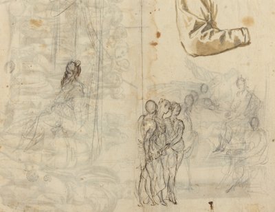 Copia de una pintura histórica del círculo de Paolo Veronese [recto], siglo XVI de Unbekannt