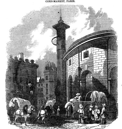 Mercado de Granos, París, 1836 de Unbekannt
