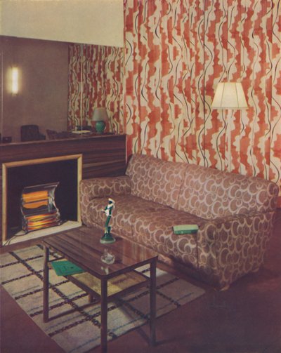 Esquina de un salón en un apartamento de Londres por Ian Henderson, c. 1945 de Unbekannt