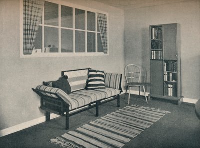 Esquina de la sala de estar diseñada por el Prof. Karl Pullich, 1928 de Unbekannt