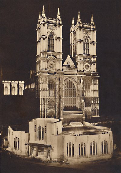 Iluminación de la coronación - Abadía de Westminster, 1937 de Unbekannt