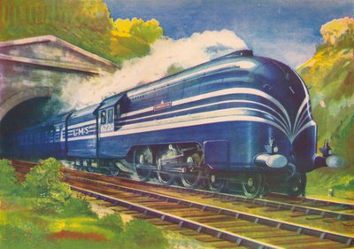Coronation Scot, L.M.S., saliendo del túnel de Watford, 1940 de Unbekannt