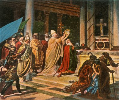 Coronación de Carlomagno en Roma, Día de Navidad, 800 DC, 1936 de Unbekannt