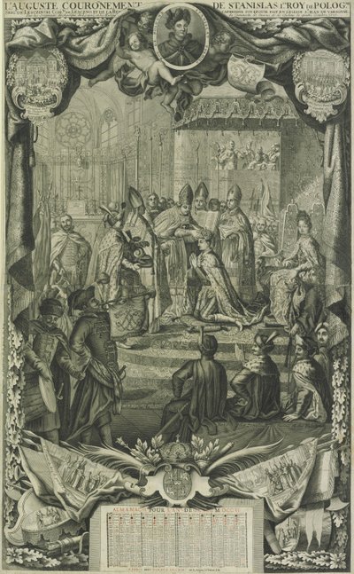 Coronación de Stanislaw I Leszczynski en 1705, 1706 de Unbekannt