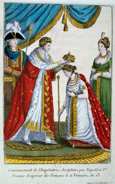 Coronación de la emperatriz Josefina, 2 de diciembre de 1804, siglo XIX de Unbekannt