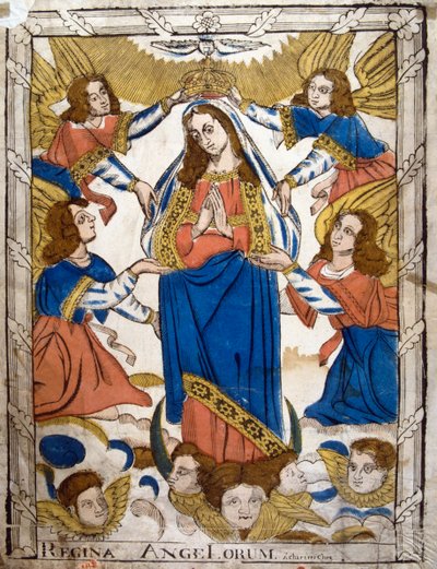 Coronación de la Virgen María, siglo XIX de Unbekannt