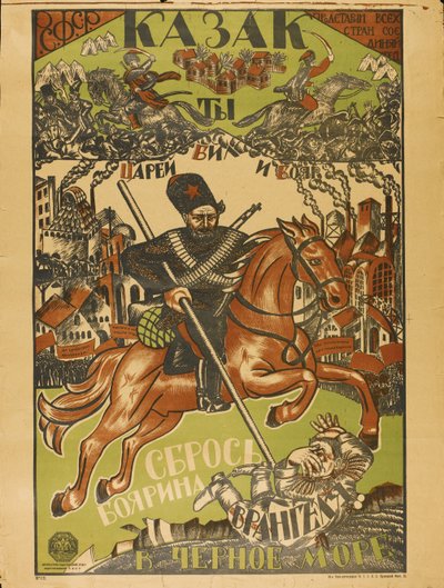 Cartel de Cossack Throw Wrangel en el Mar Negro de Unbekannt