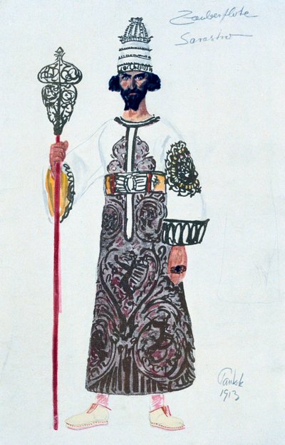 Diseño de vestuario para Sarastro, 1913 de Unbekannt