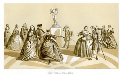 Trajes, 1720-1740, 1885 de Unbekannt