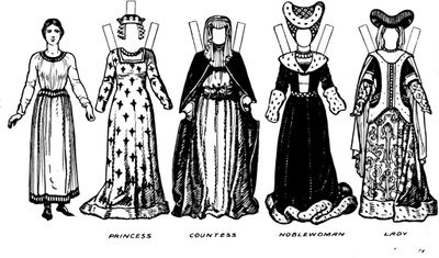 Trajes de Hombres y Mujeres Usados en el Período de Reinado de Enrique V, c1934 de Unbekannt