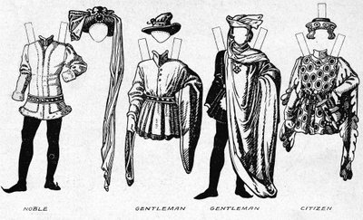 Trajes de hombres y mujeres usados en el período de Enrique V de Unbekannt