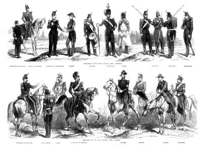 Trajes del Ejército Federal Suizo, 1857 de Unbekannt