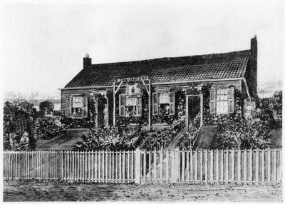 Cabañas en el sitio de Eaton Square, Londres, principios del siglo XIX, 1907 de Unbekannt