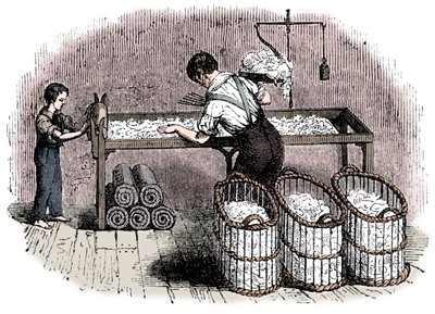 Fabricación de algodón, c1845 de Unbekannt