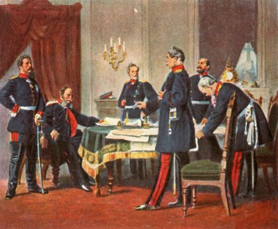 Consejo de guerra en Versalles, 1870, 1936 de Unbekannt