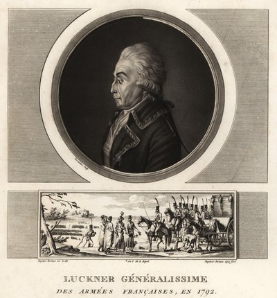 Conde Nicolas Luckner, general revolucionario francés, Generalísimo de los Ejércitos Franceses, ejecutado en 1794 de Unbekannt