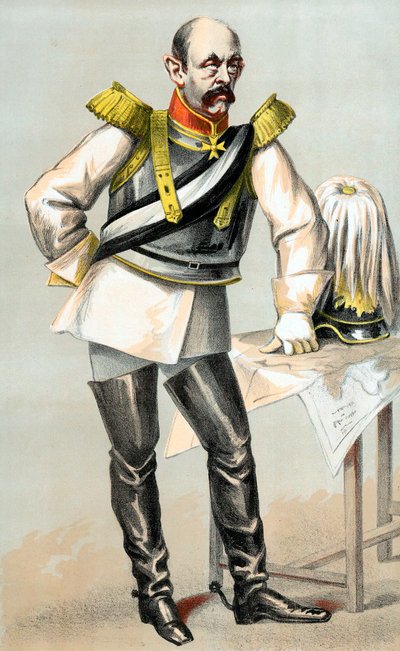 Conde Otto von Bismarck, estadista pruso-alemán, 1870 de Unbekannt