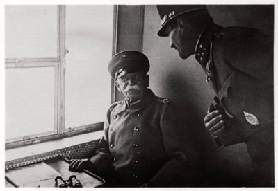 Conde Zeppelin y Capitán Macher a bordo del Zeppelin L30, 1916 de Unbekannt