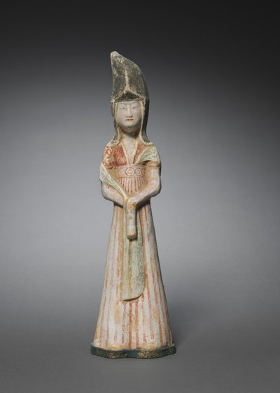 Dama de la corte con tocado alto: Figura de tumba, c. 700-750 de Unbekannt