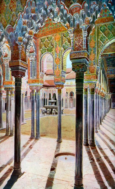 Patio de los Leones, la Alhambra, Granada, Andalucía, España de Unbekannt
