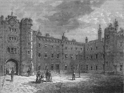 Patio del Palacio de St. James, Westminster, Londres, c. 1875-1878 de Unbekannt