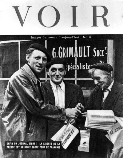 Portada de la revista Voir, 1944 de Unbekannt