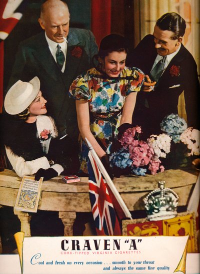 Craven A Cork-Tipped Virginia Cigarettes, 1937 de Unbekannt