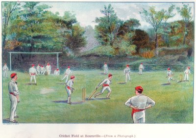 Campo de cricket en Bournville, 1892 de Unbekannt
