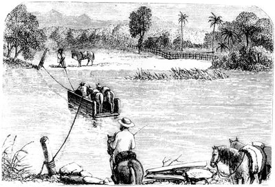 Cruzando el Isabella, Santo Domingo, 1873 de Unbekannt