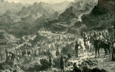 Cruzando el Zamburak Kotal de Unbekannt