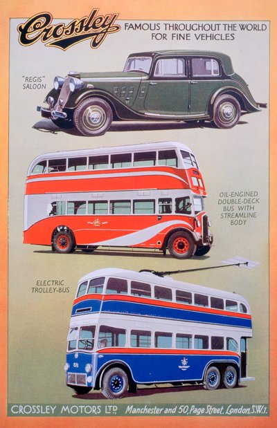 Anuncio de Crossley Motors, 1937 de Unbekannt