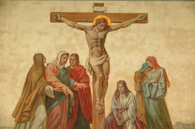 Crucifixión, iglesia de Saint-Didier, Voreppe, Francia de Unbekannt