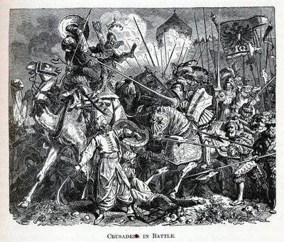 Cruzados en batalla de Unbekannt