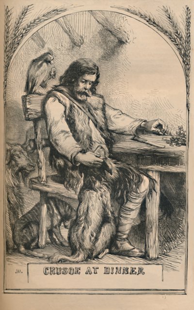 Crusoe en la cena, c. 1870 de Unbekannt