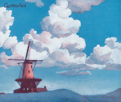 Cúmulos - Una docena de las principales formas de nubes en el cielo, 1935 de Unbekannt