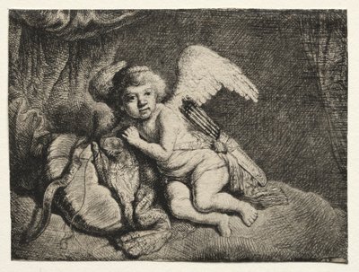 Cupido descansando, 1600s de Unbekannt