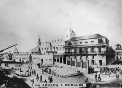 Aduana y muelles, La Habana, Cuba, 1841, [c1910] de Unbekannt