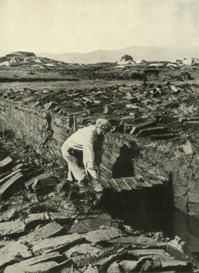 Corte de turba, c1948 de Unbekannt