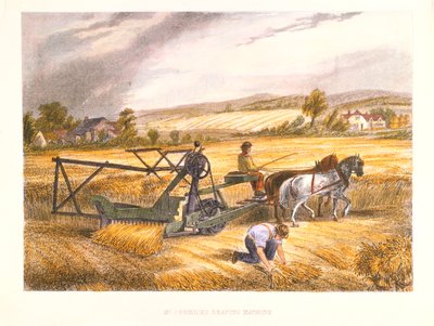 Máquina de segar de Cyrus McCormick de 1831 patentada en 1834, c. 1851 de Unbekannt