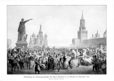 Zar Alejandro II, Moscú, septiembre 1856 de Unbekannt