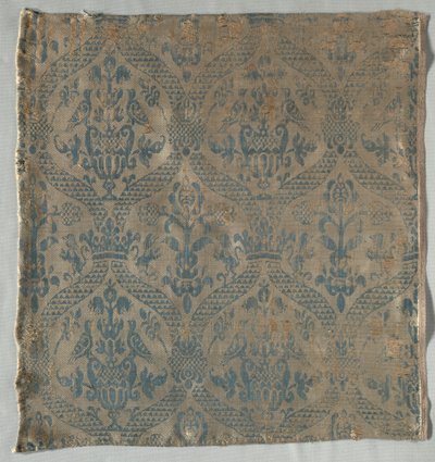 Fragmento de damasco, 1500s de Unbekannt