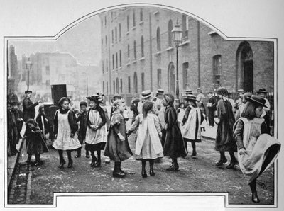 Bailando al son de un organillo, Londres, c1901 1901 de Unbekannt