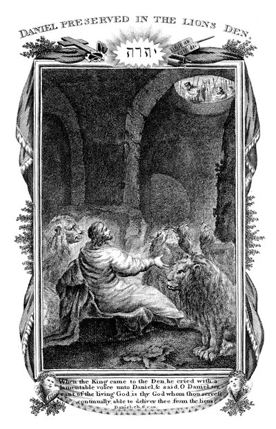 Daniel en el foso de los leones, 1804 de Unbekannt