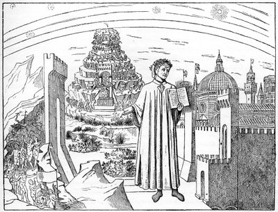 Dante 1265-1321, Florencia y los siete círculos del infierno, 1882 de Unbekannt