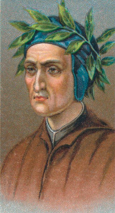 Dante Alighieri 1265-1321, poeta florentino italiano de Unbekannt