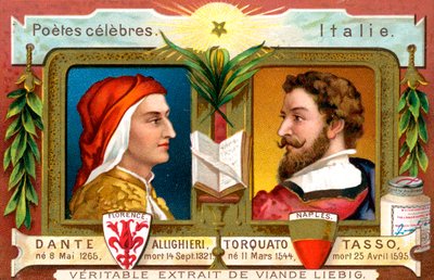 Dante Alighieri y Torquato Tasso, c1900 de Unbekannt