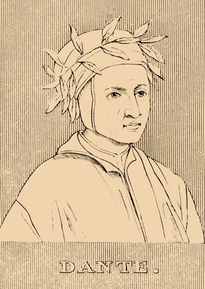 Dante, c1265-1321, 1830 de Unbekannt
