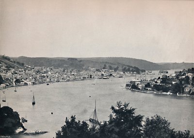 Dartmouth - Vista general, mostrando el Colegio Naval Flotante Britannia, 1895 de Unbekannt